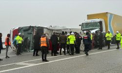 MALATYA'DA YOLCU OTOBÜSÜNÜN DEVRİLMESİ SONUCU 4 KİŞİ ÖLDÜ, 36 KİŞİ YARALANDI