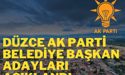 DÜZCE AK PARTİ BELEDİYE BAŞKAN ADAYLARI AÇIKLANDI