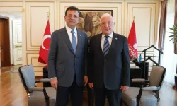 TALİH ÖZCAN, EKREM İMAMOĞLU'NU ZİYARET ETTİ