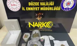 DÜZCE'DE UYUŞTURUCU OPERASYONU: 65 GRAM SENTETİK KANNABİNOİD ELE GEÇİRİLDİ