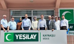 YEŞİLAY GENEL BAŞKANI DOÇ. DR. MEHMET DİNÇ DÜZCE ŞUBELERİNİ ZİYARET ETTİ