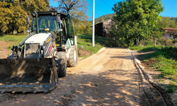 HEBELER KÖYÜ'NDE YOL ÇALIŞMALARI TAMAMLANIYOR