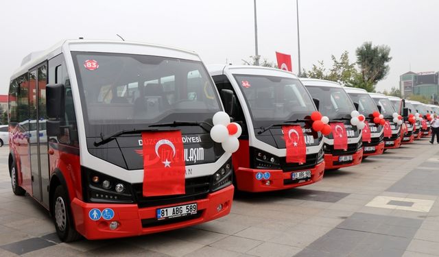 DÜZCE'YE 7 MAHALLEYE ULAŞIM HİZMETİ