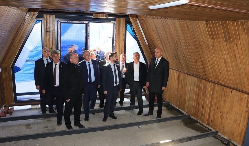 FAZLI KOÇ, İL ÖZEL İDARESİNE AİT ASFALT PLENTİ ŞANTİYESİNİ ZİYARET ETTİ