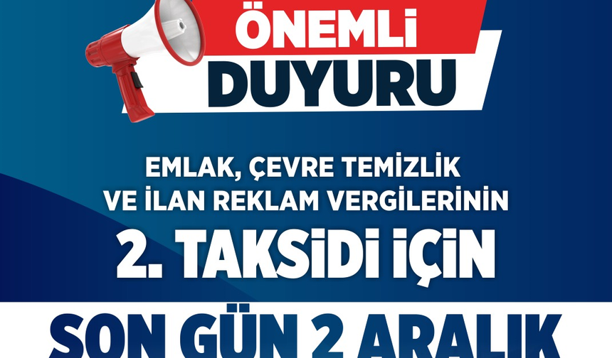 SON ÖDEME 2 ARALIK